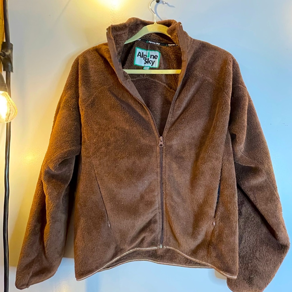 Alpine Sky Fuzzy Zip Up